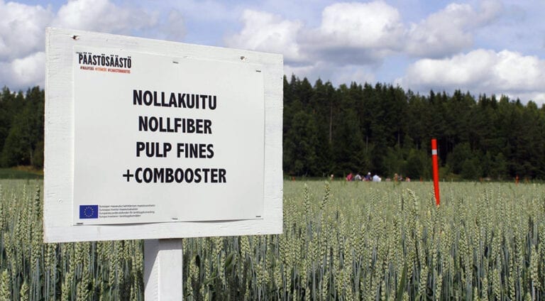 Soilfood oli mukana Päästösäästö-hankkeessa. Kuvassa hankkeen koeruutu.