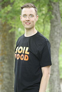 Eetu Virtanen är Soilfoods forskningschef.